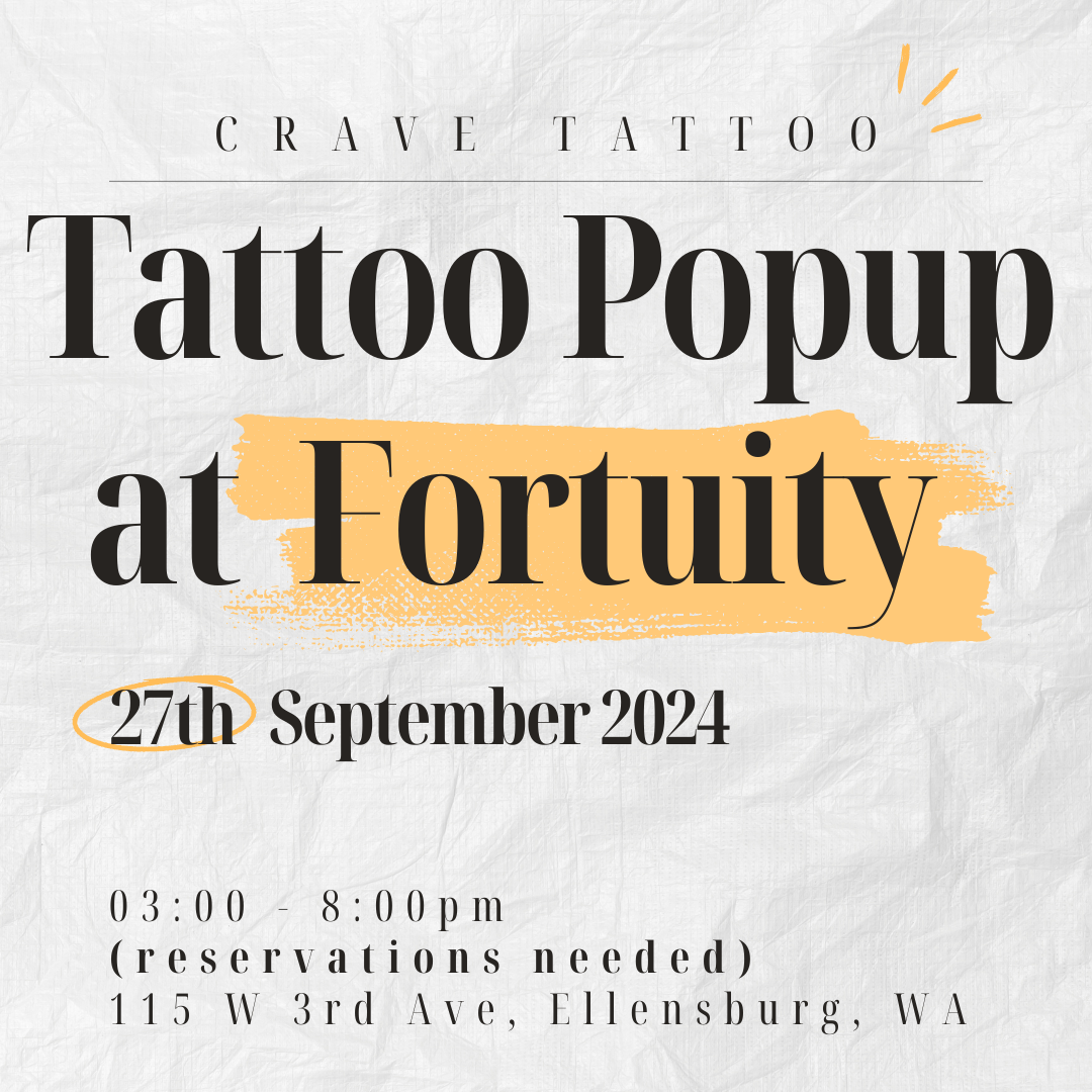 Tatto Pop Up at Fortuity flyer.